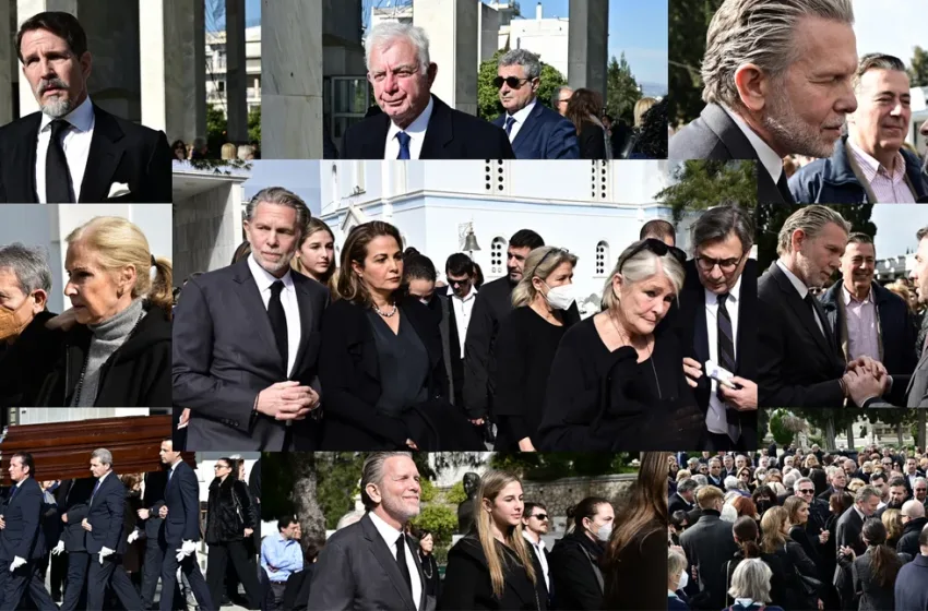 Πλήθος κόσμου και συγκίνηση στην κηδεία της Αιμιλίας Γερουλάνου (εικόνες)