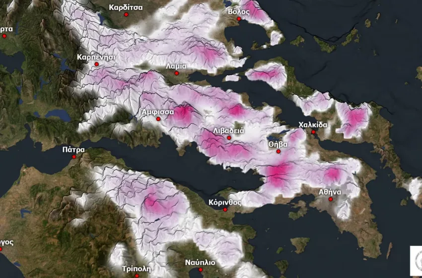  Meteo/Νέοι χάρτες για κακοκαιρία: Χιόνια ακόμα και σε χαμηλό υψόμετρο