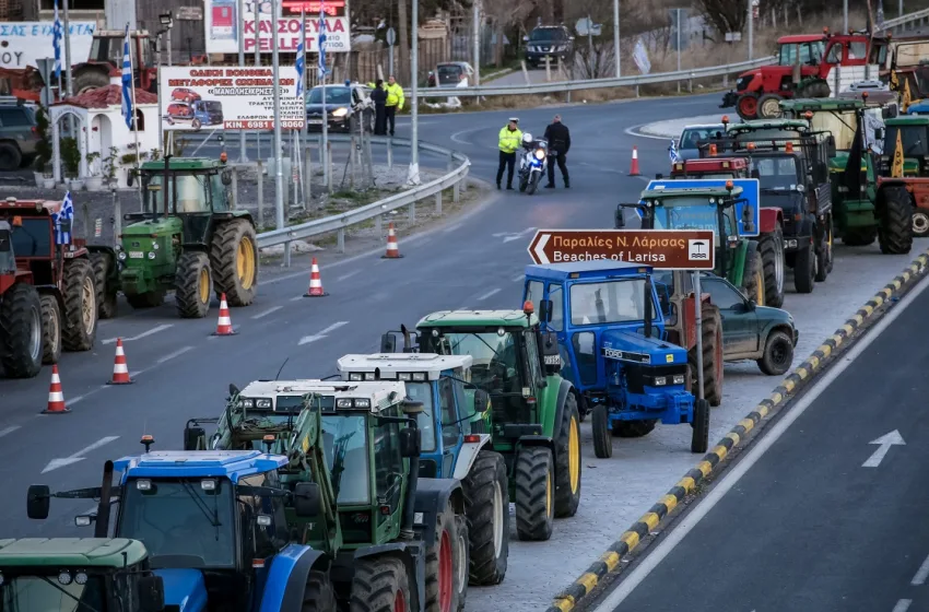  Θεσσαλοί αγρότες:Ξεκινούν αύριο δύο κονβόι τρακτέρ προς Βοιωτία, με στόχο την Αθήνα