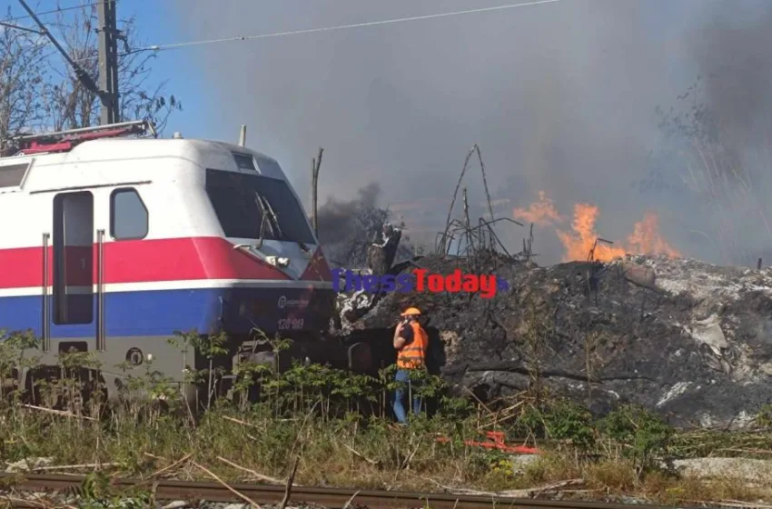  Τρένα:Παραλίγο τραγωδία από φωτιά σε ακαθάριστη γραμμή -“Σωθήκαμε τελευταία στιγμή” (vid)